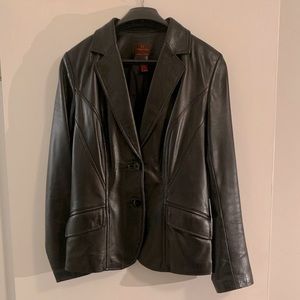 Danier Black Leather Jacket